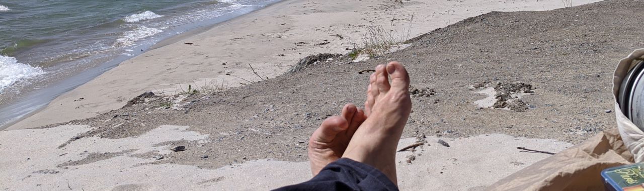 Barfuss am Strand