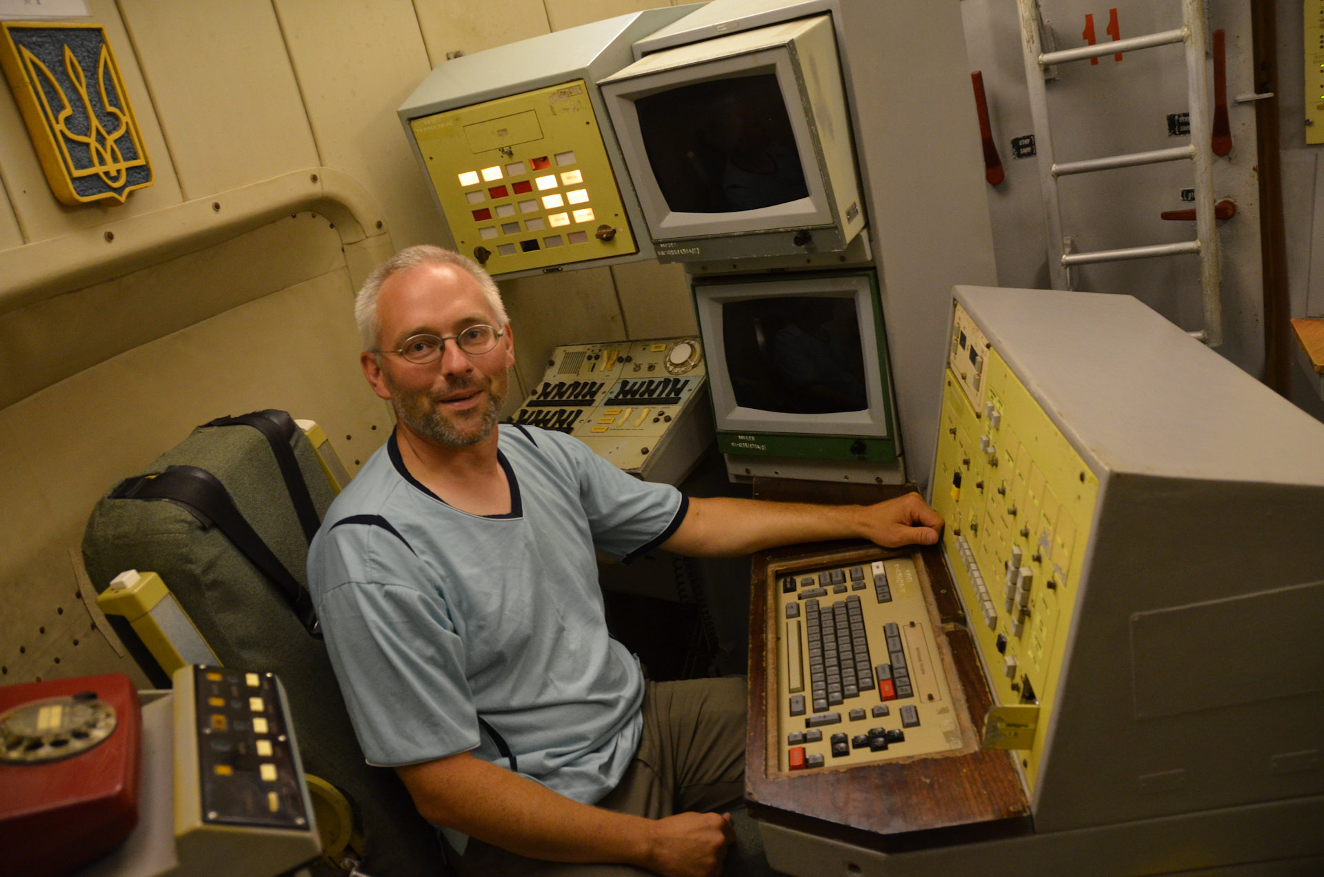 Unterirdische Kommandozentrale vom Raketenmuseum Pobuzke 