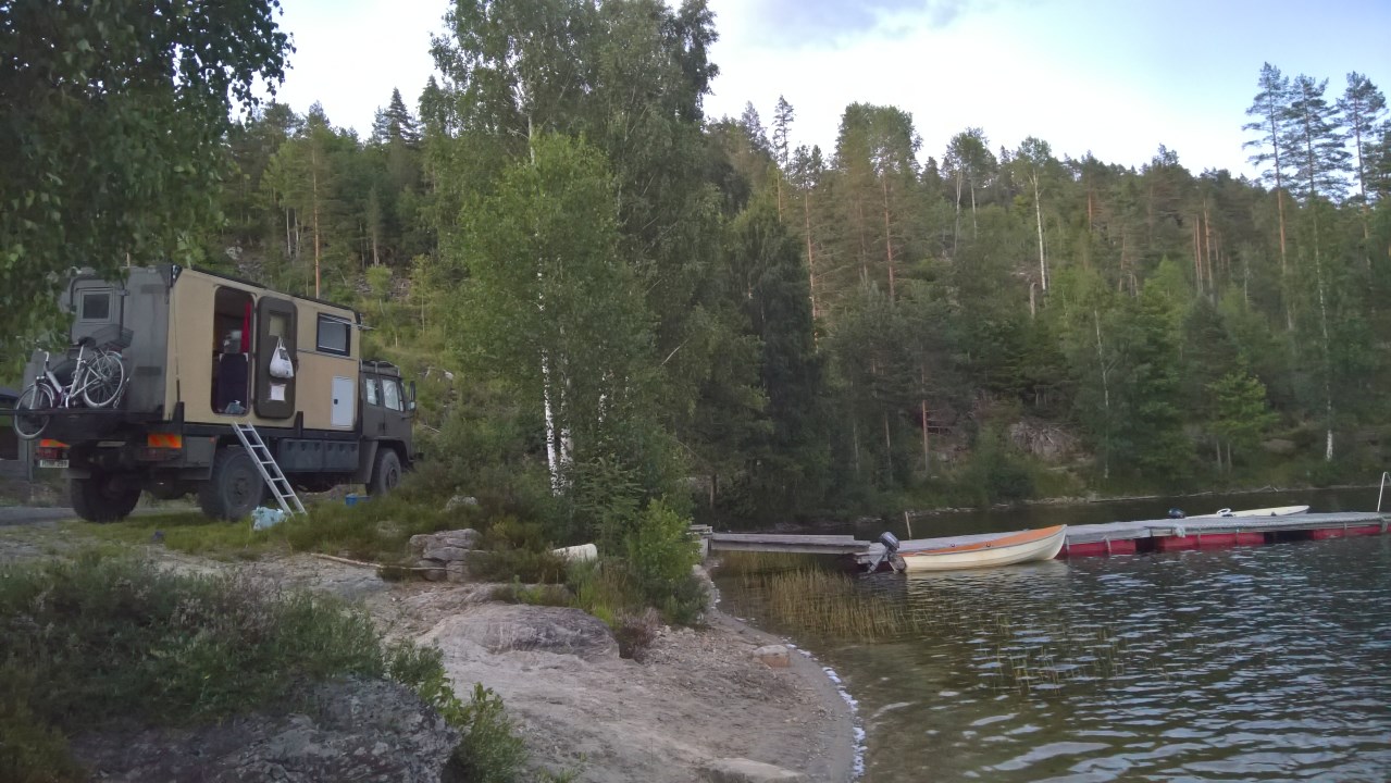 DAF T244 LKW am Ufsvann Norwegen