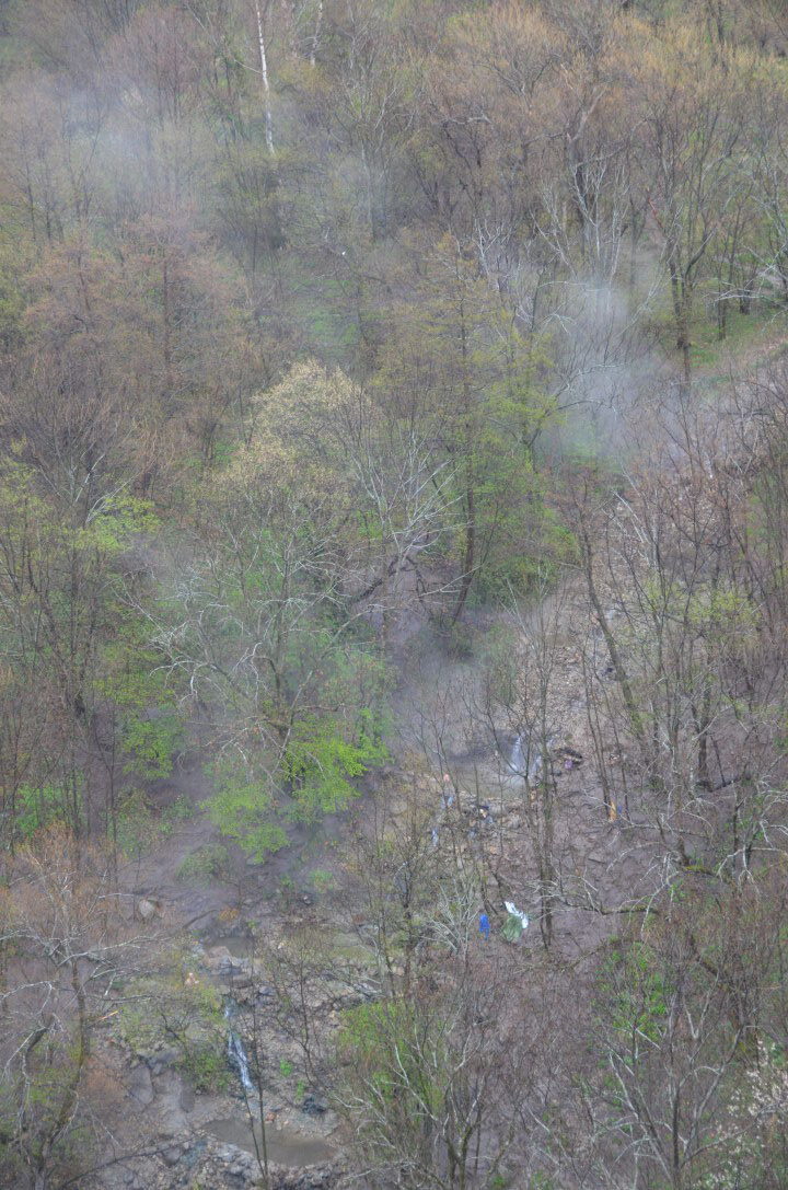 Luftbild der Quelle von Fontpedrouse 