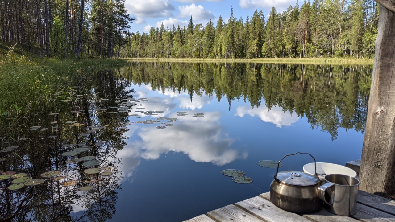 Waldsee in Finnland