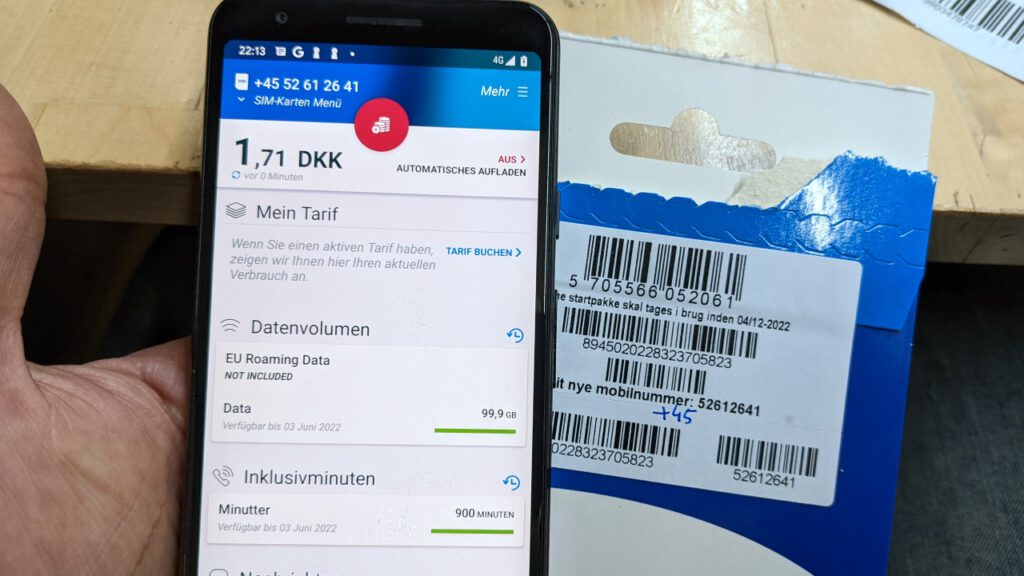 Lebara SIM Karte mobiles Dänemark Färöer Norwegen
