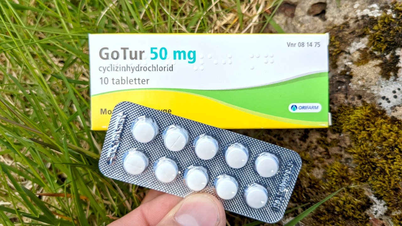 GoTur Tabletten mit Cyclizin gegen Reisekrankheit und Seekrankheit