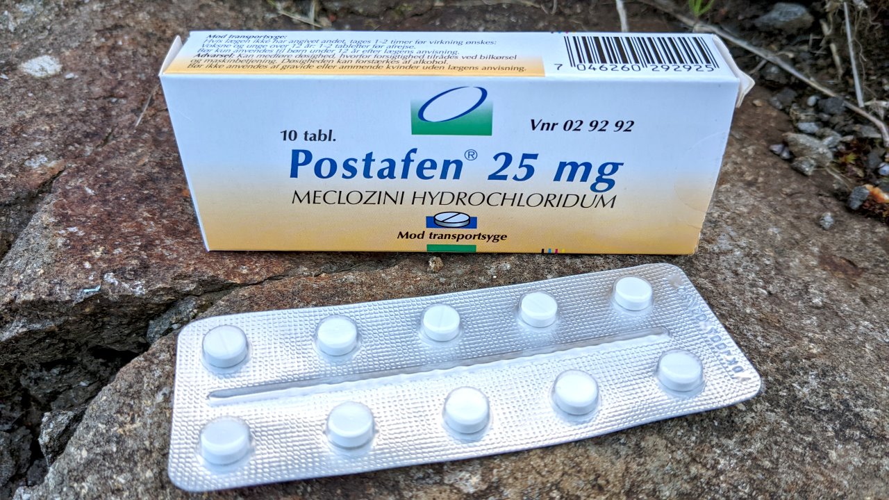 Packung Postafen Tabletten mit dem Wirkstoff Meclozin 