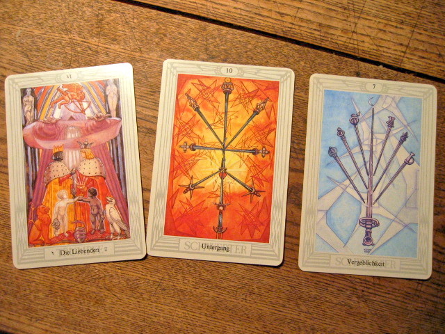 Drei Tarot Karten