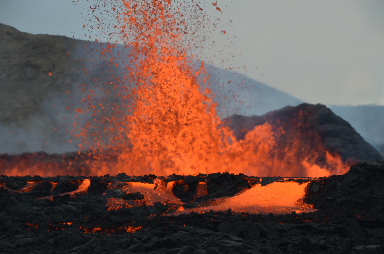 Vulkanausbruch Fagradalsfjall Reykjanes, Island 2022 