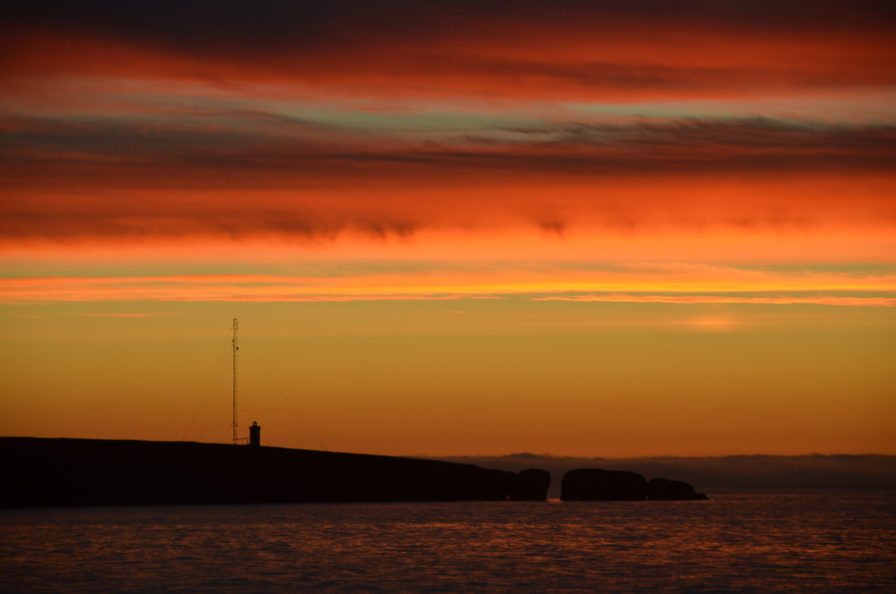 Roter Sonnenuntergang 