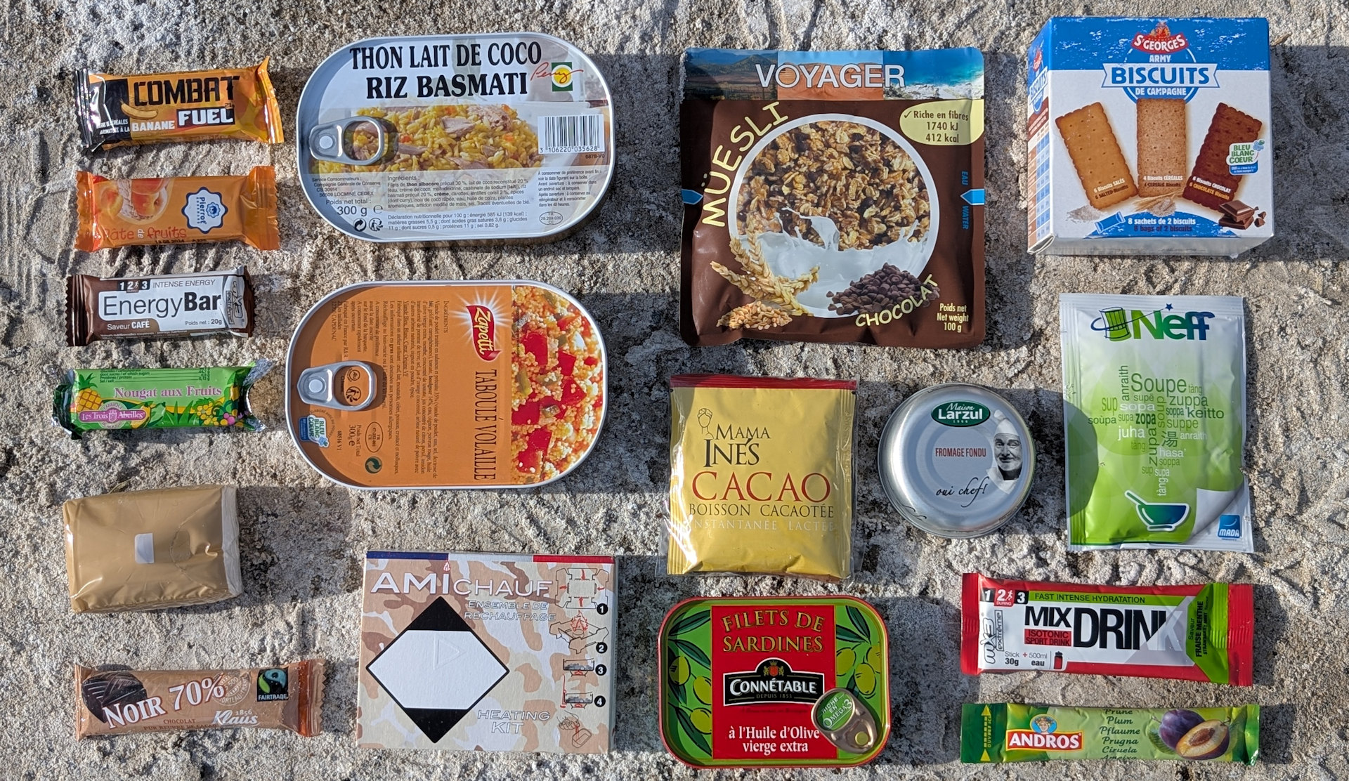 Inhalt französisches EPA Menü 3