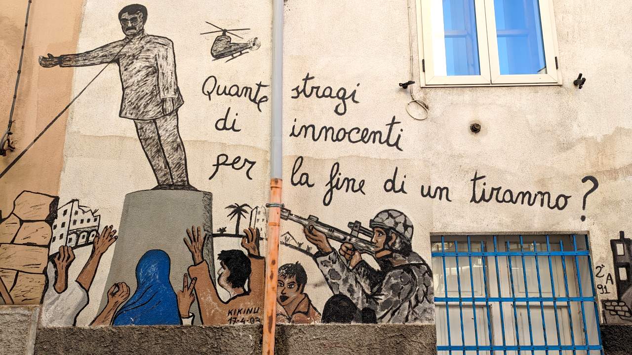 Murales Orgosolo. Corso Repubblica Via L. Monni