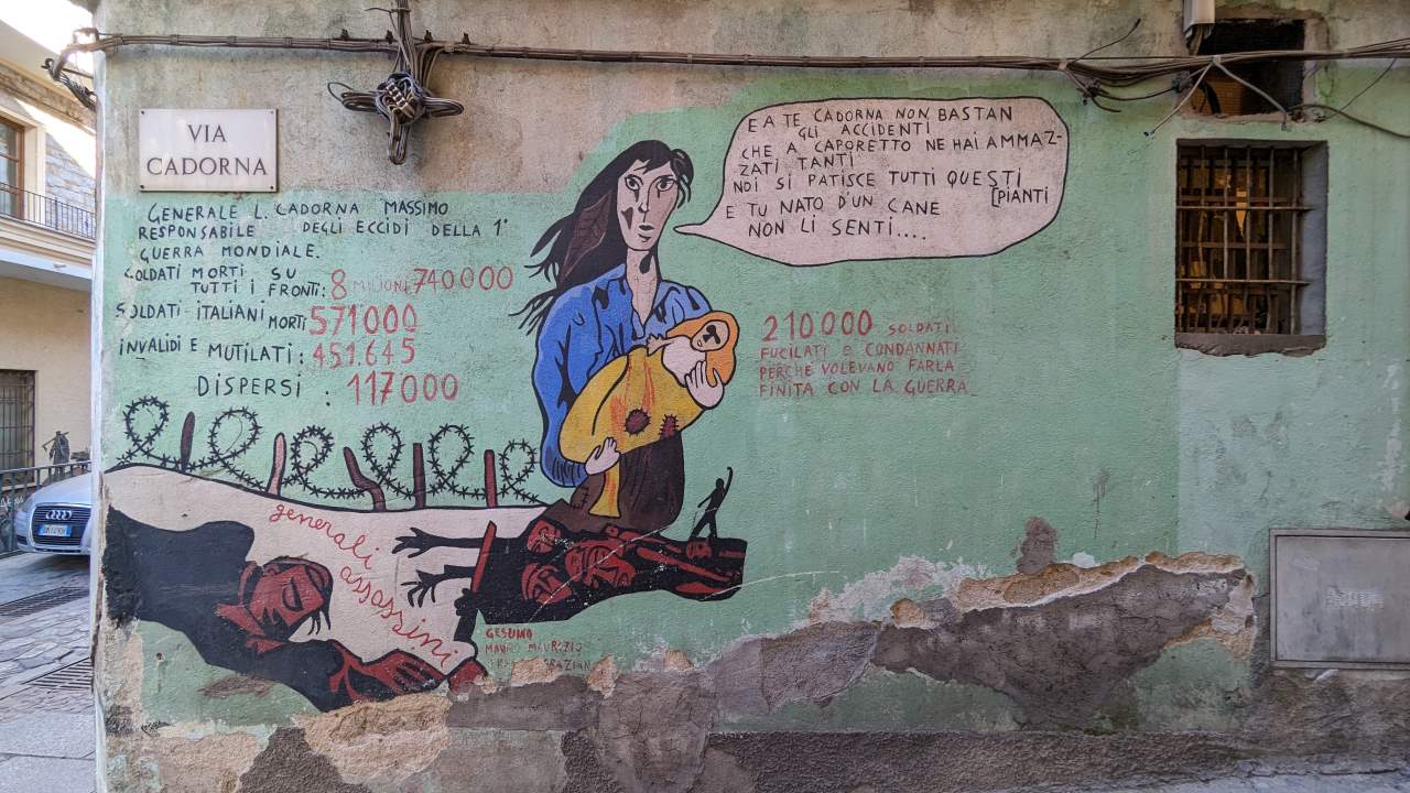 Murales Orgosolo Via Cadorna