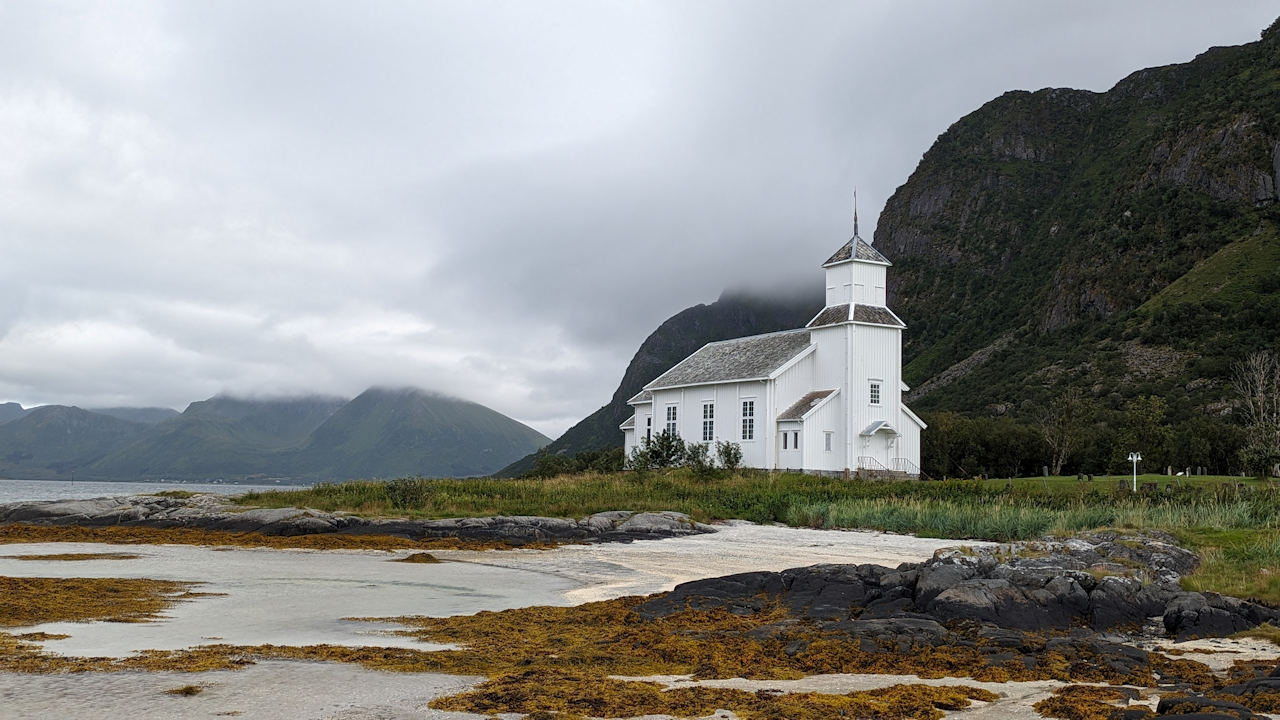 Kapelle in Grimsoy Lofoten