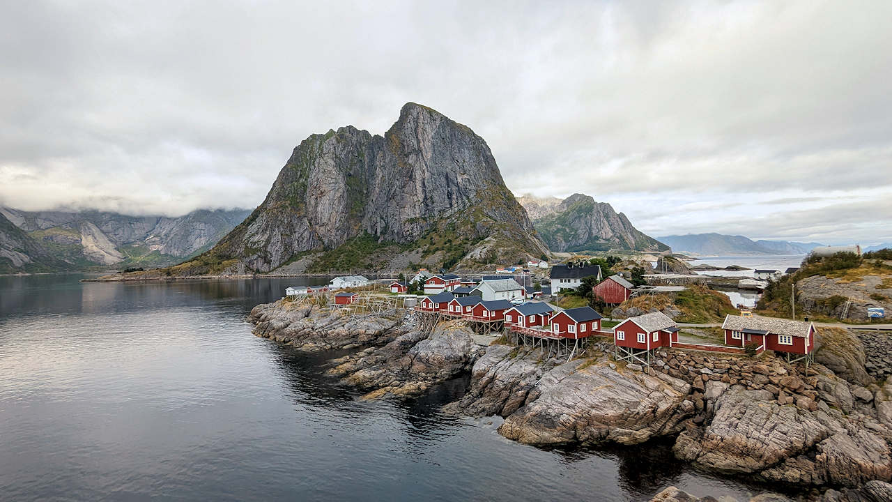 Panorama Festhaeltinden  Lofoten Norwegen
