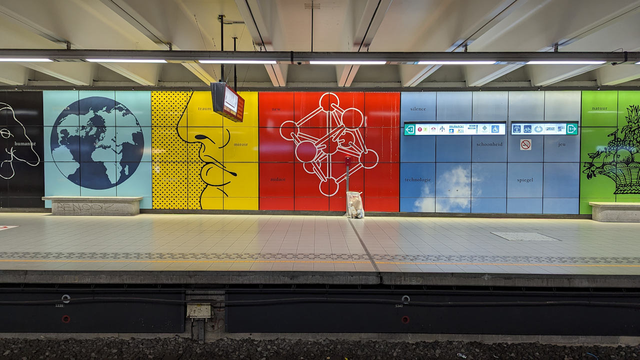 Metro Station Heysel Brüssel