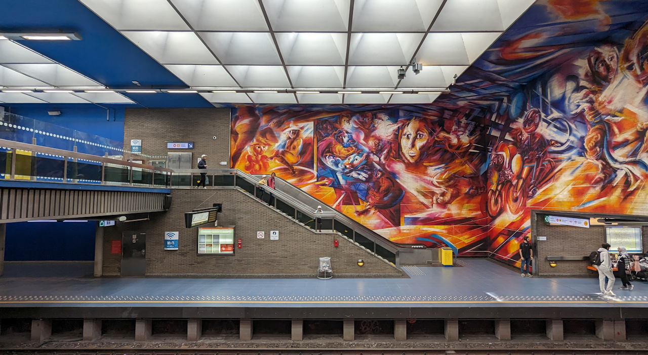 Die Metro Station Hankar in Brüssel