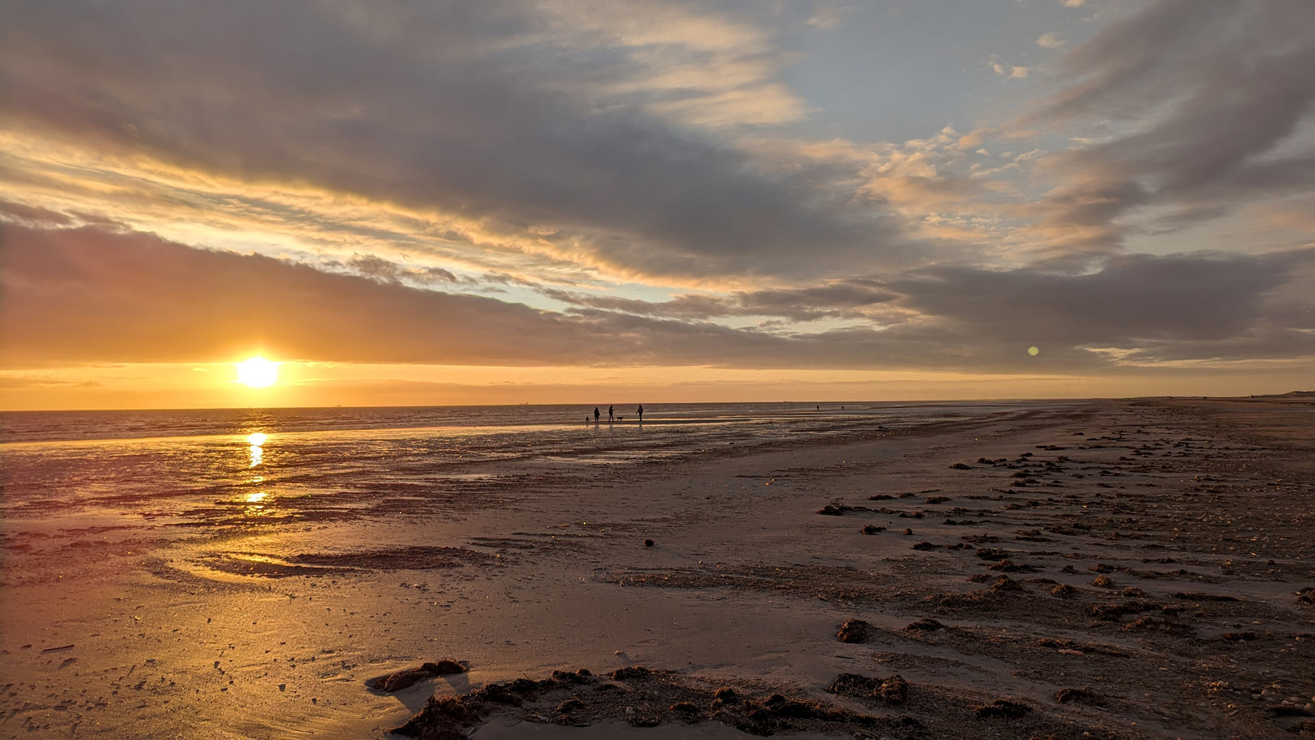 Sonnenuntergang Strand Fanø