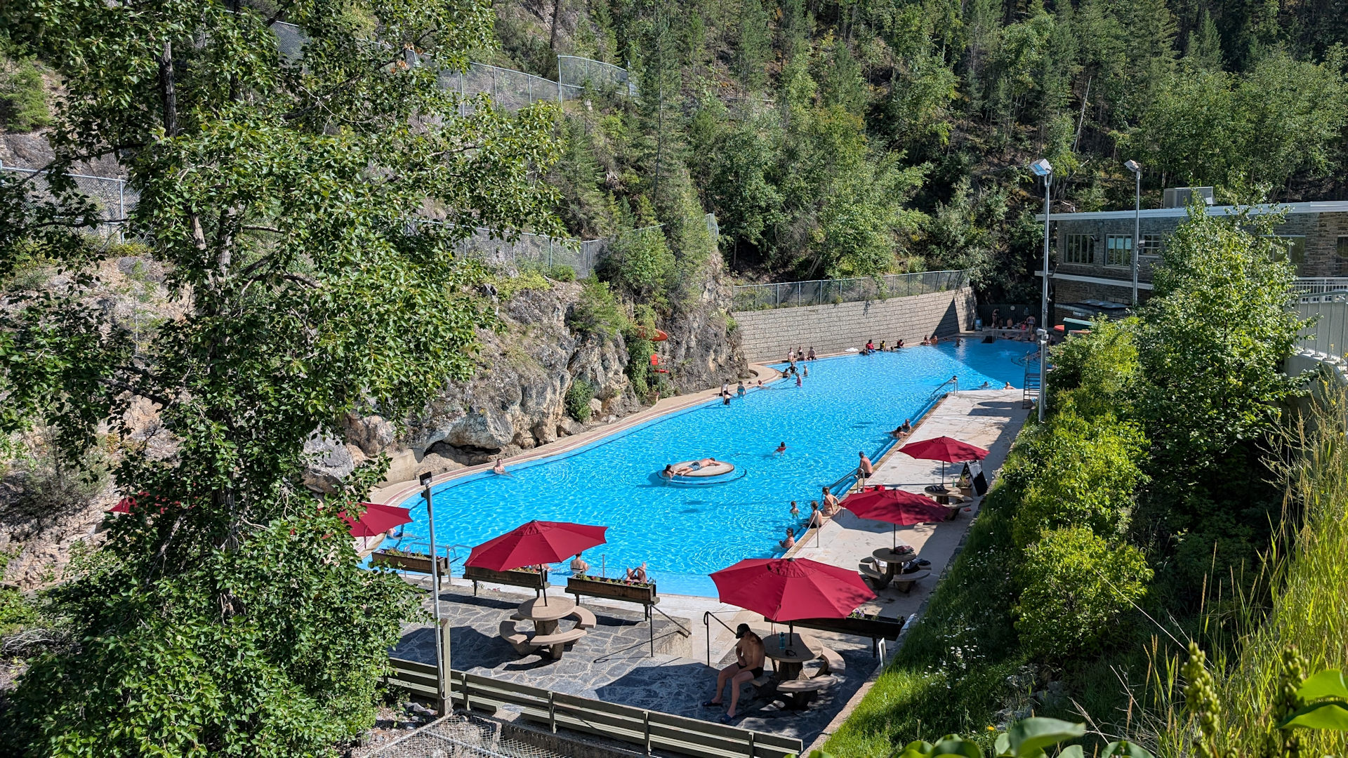 Hot Spring Badebecken der Radium Hot Springs