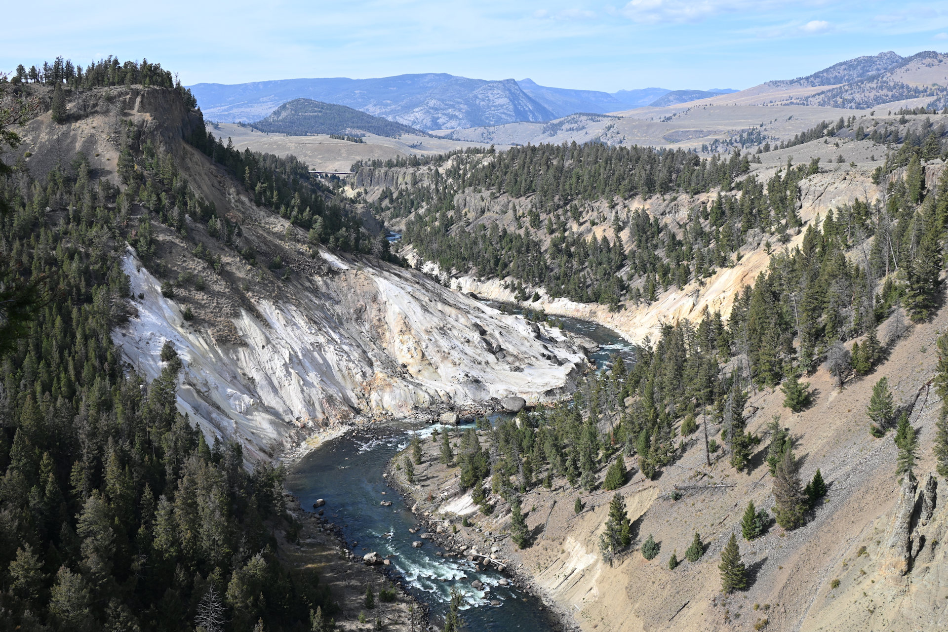 Panorama Yellowstone River im Yellowstone Nationalpark 