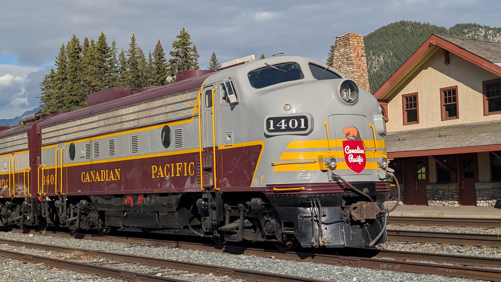 Diesel Lokomotive 1401 vom Canadian Pacific in Banff 