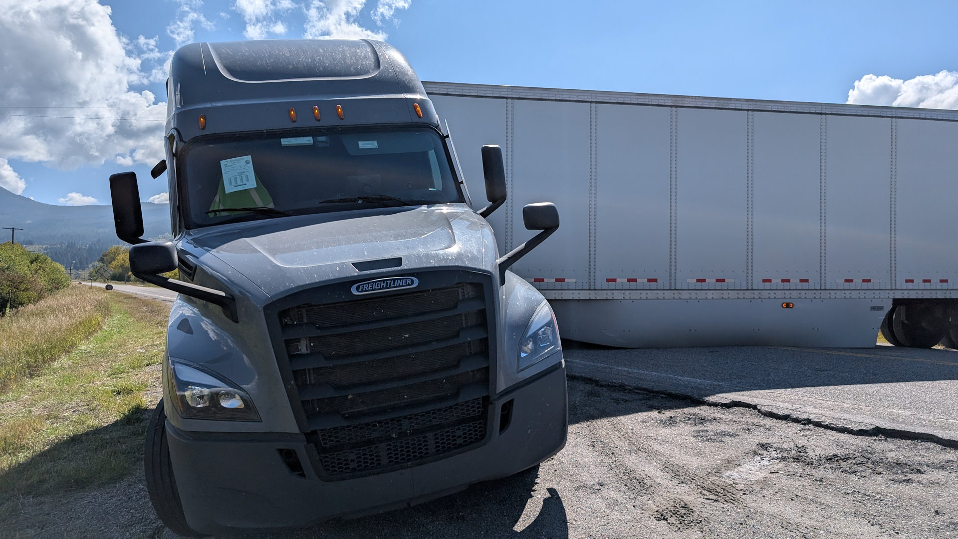 Quer stehender 40 Tonner 