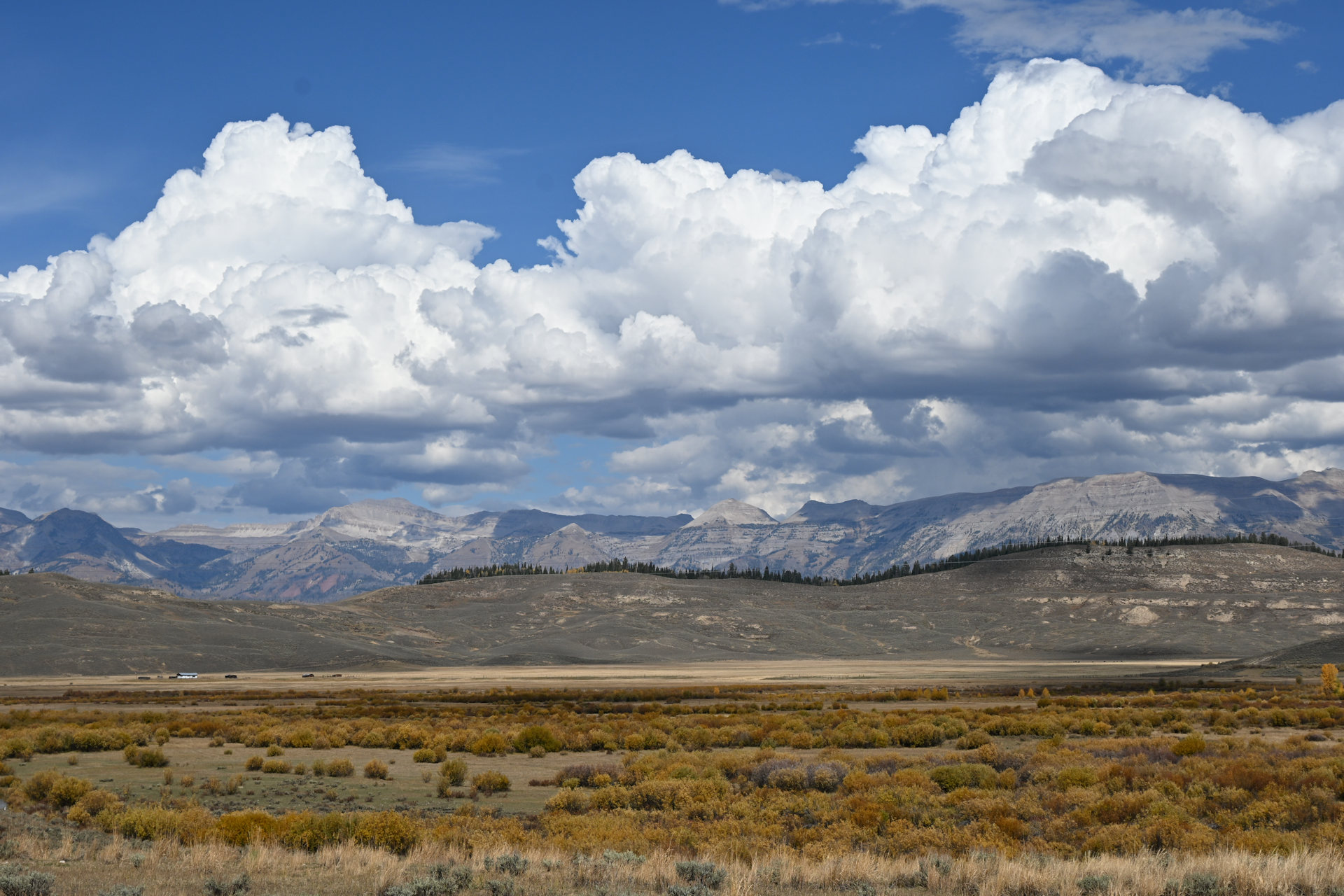 Rocky Mountains vom South Pass ausgesehen 