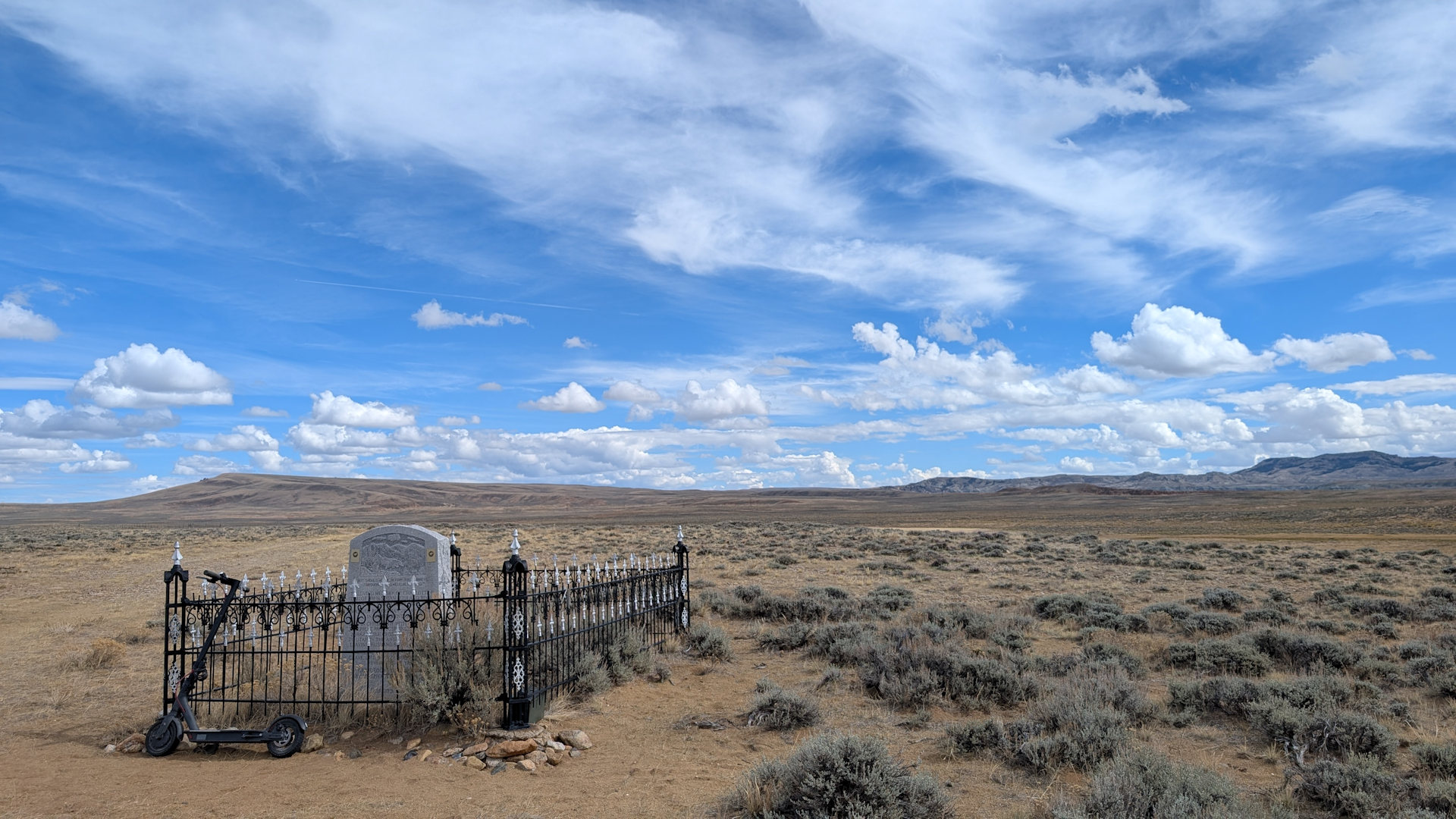 Grabstelle von Charlotte Dansie Wyoming Oregon Trail 