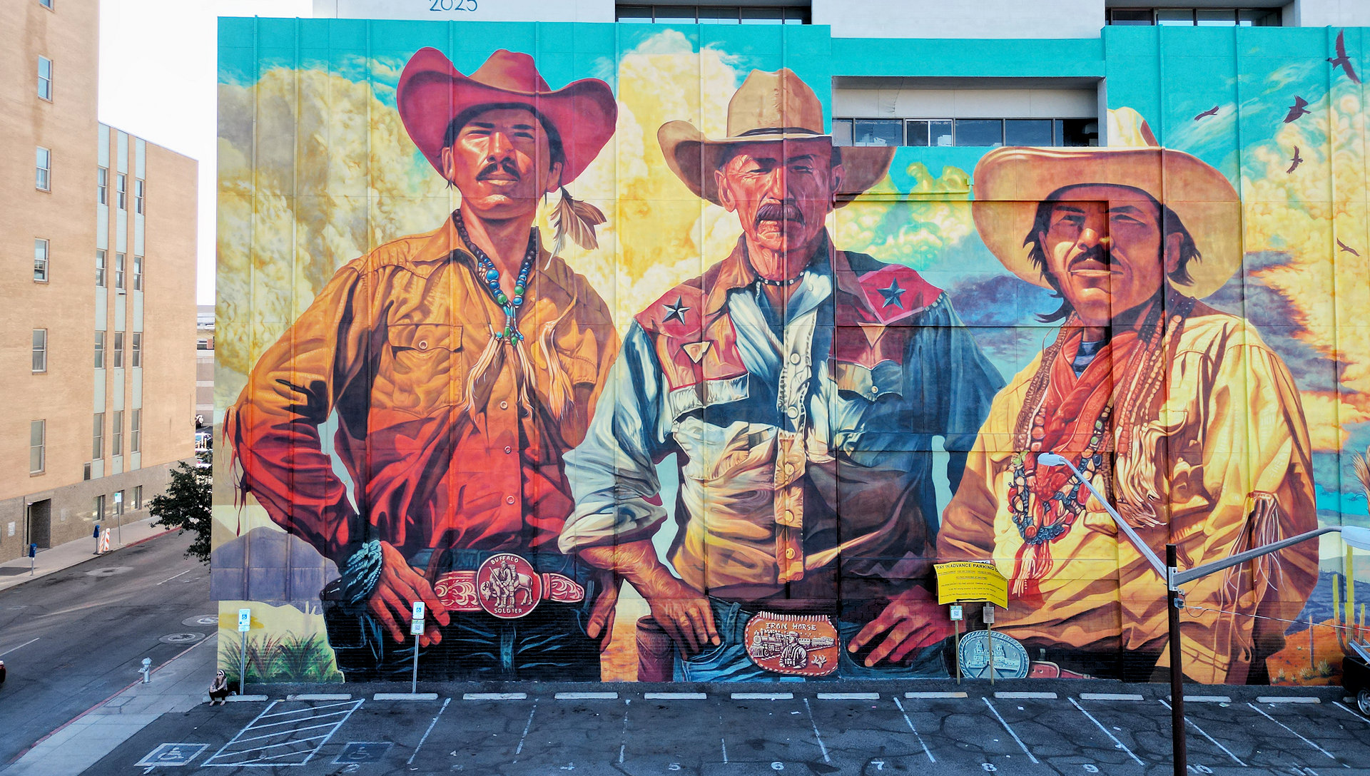 Los Tres Amigos Wandbild in Tucson von Ignacio Garcia