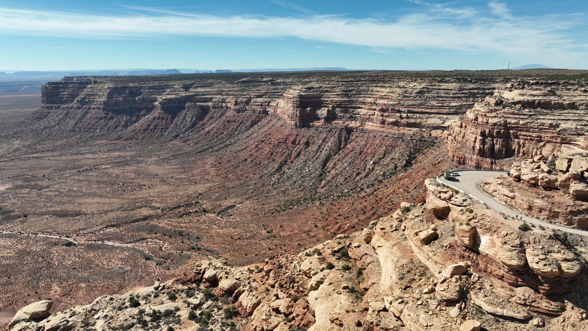 Panorama Moki Dugway, Cedar Mesa
