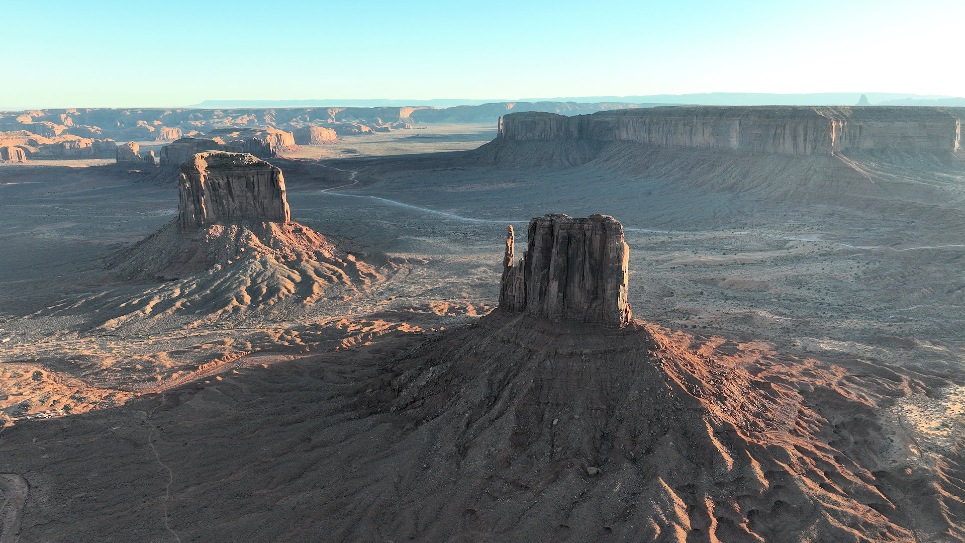 Drohnenaufnahme vom Monument Valley
