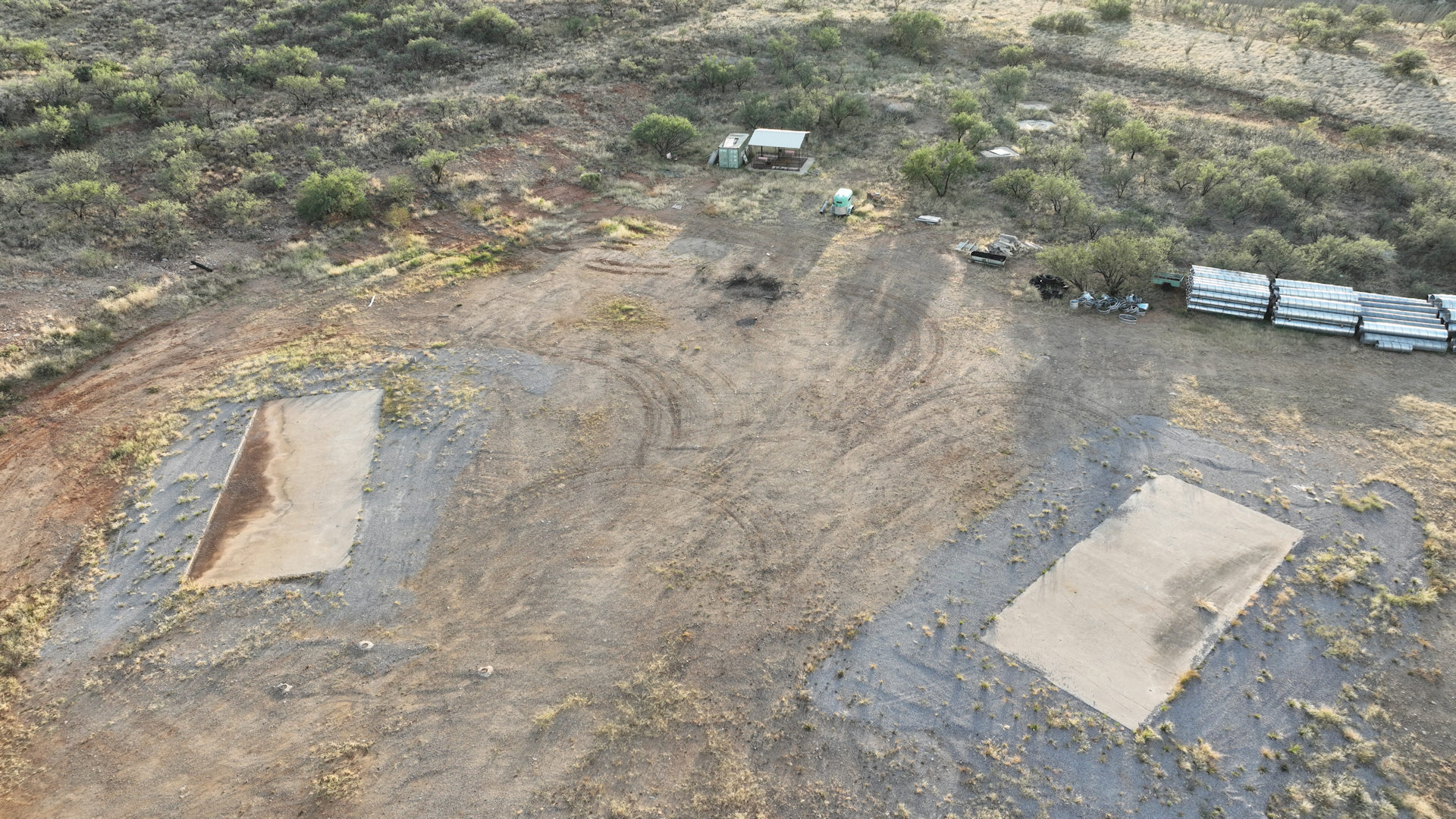 Luftbild der 571-5 Anlage im heutigen Zustand 