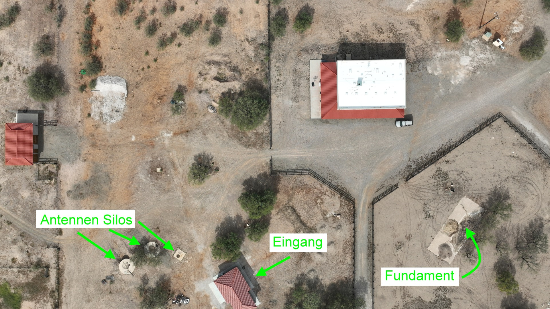 Luftbild der Titan II Site 571-6 