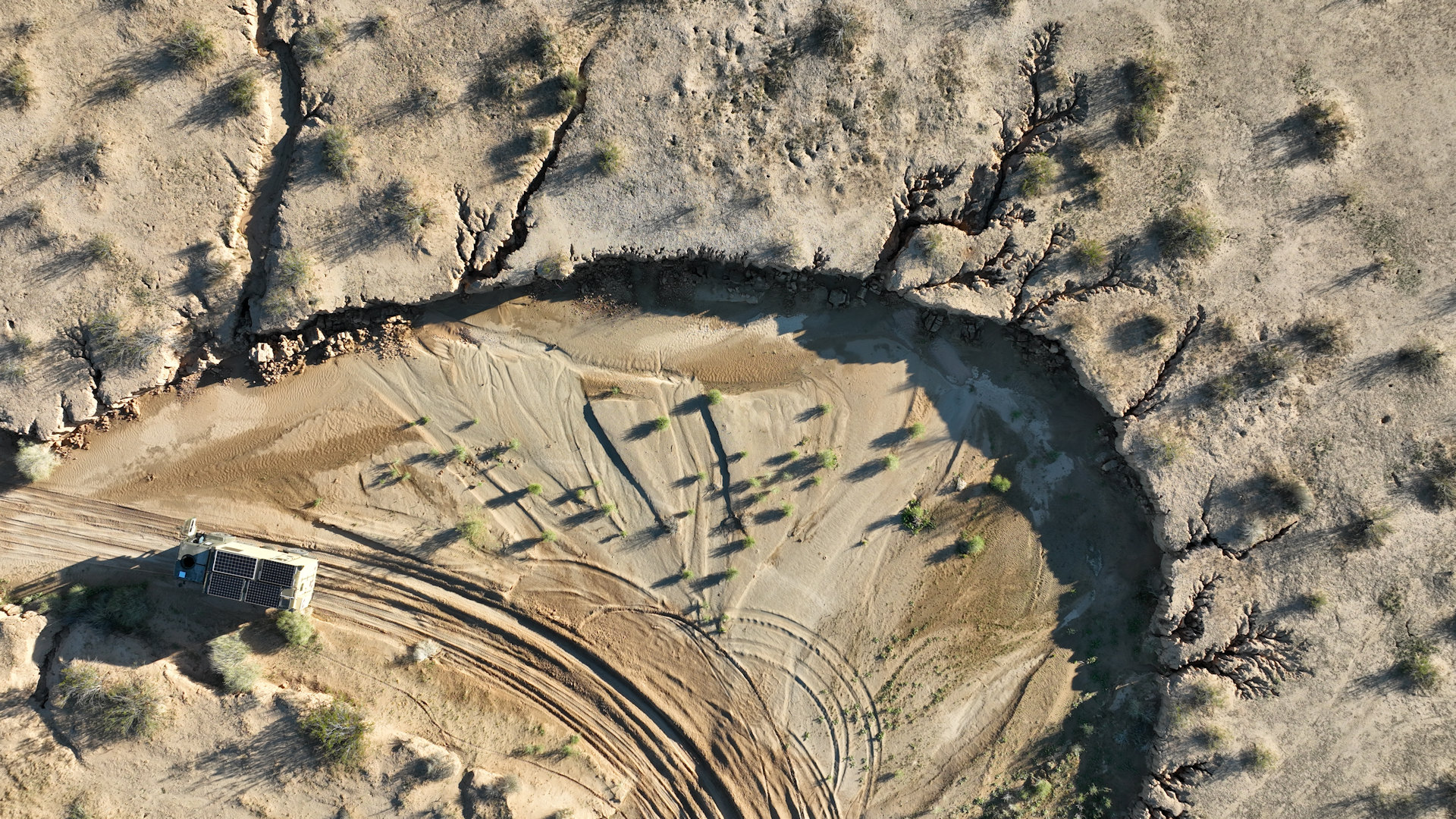 90° Luftbild vom Devils Highway 