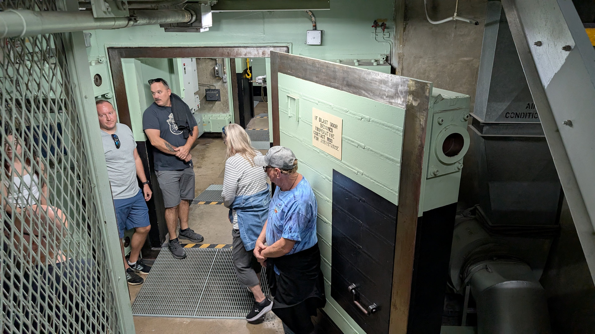 Verstärkte Blast Door im Bunker vom Titan II Missile Museum 