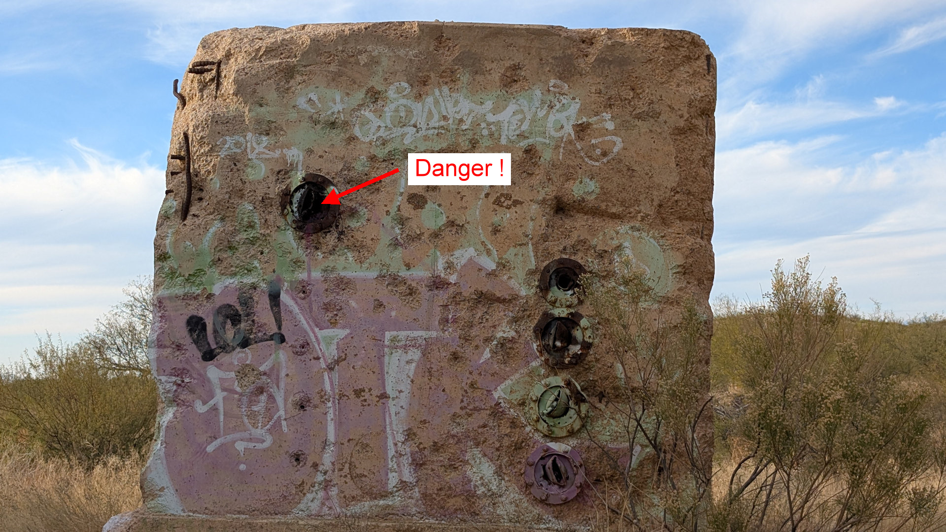 Mahole J Betonwürfel der Titan Missile Site 571-4