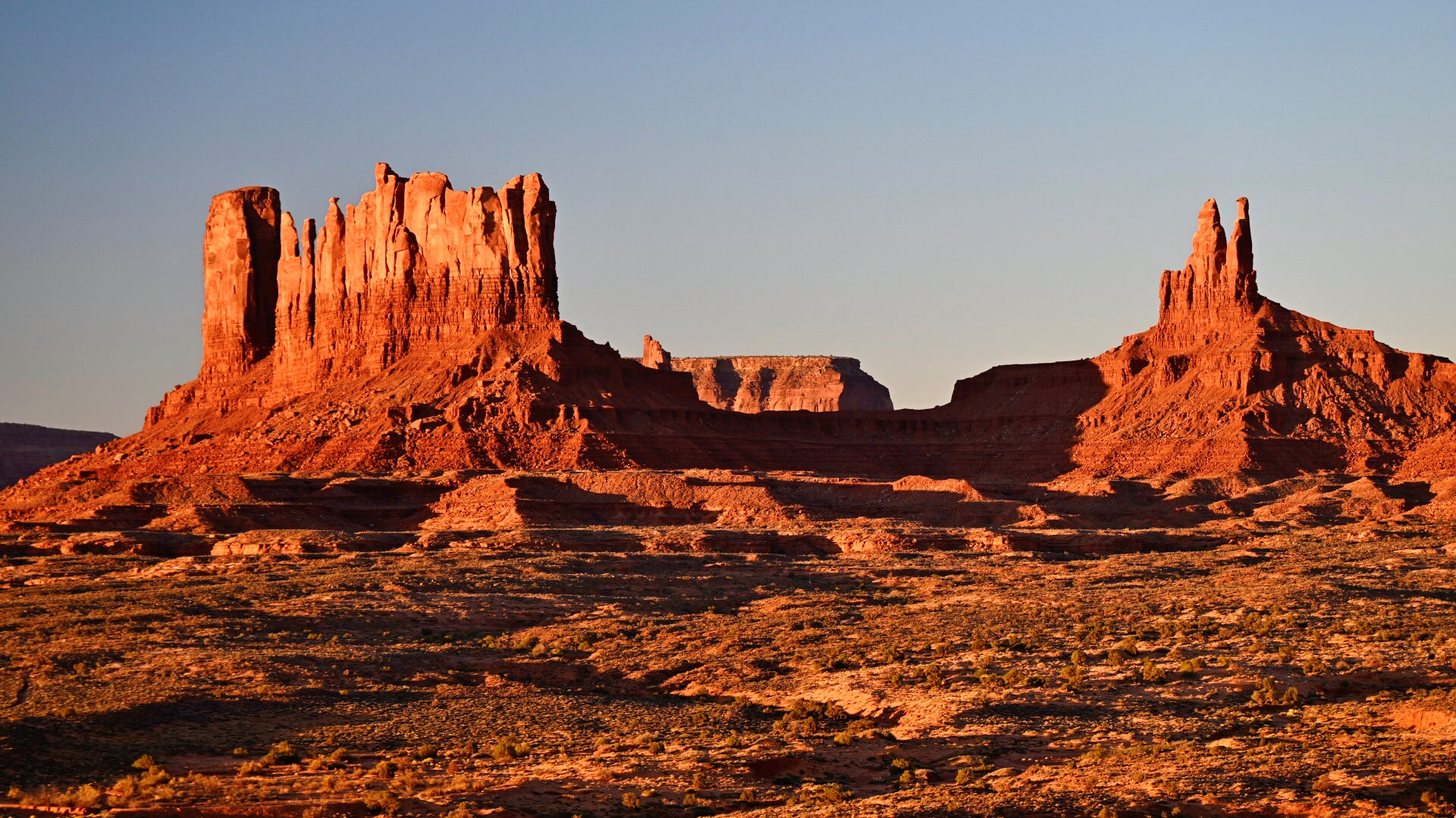 Rote Felsen im Monument Valley