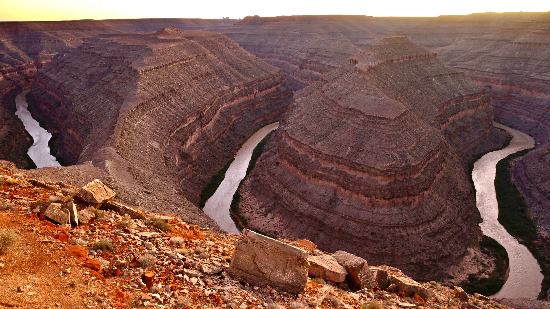 San Juan River im Gooseneck State park Campingplatz