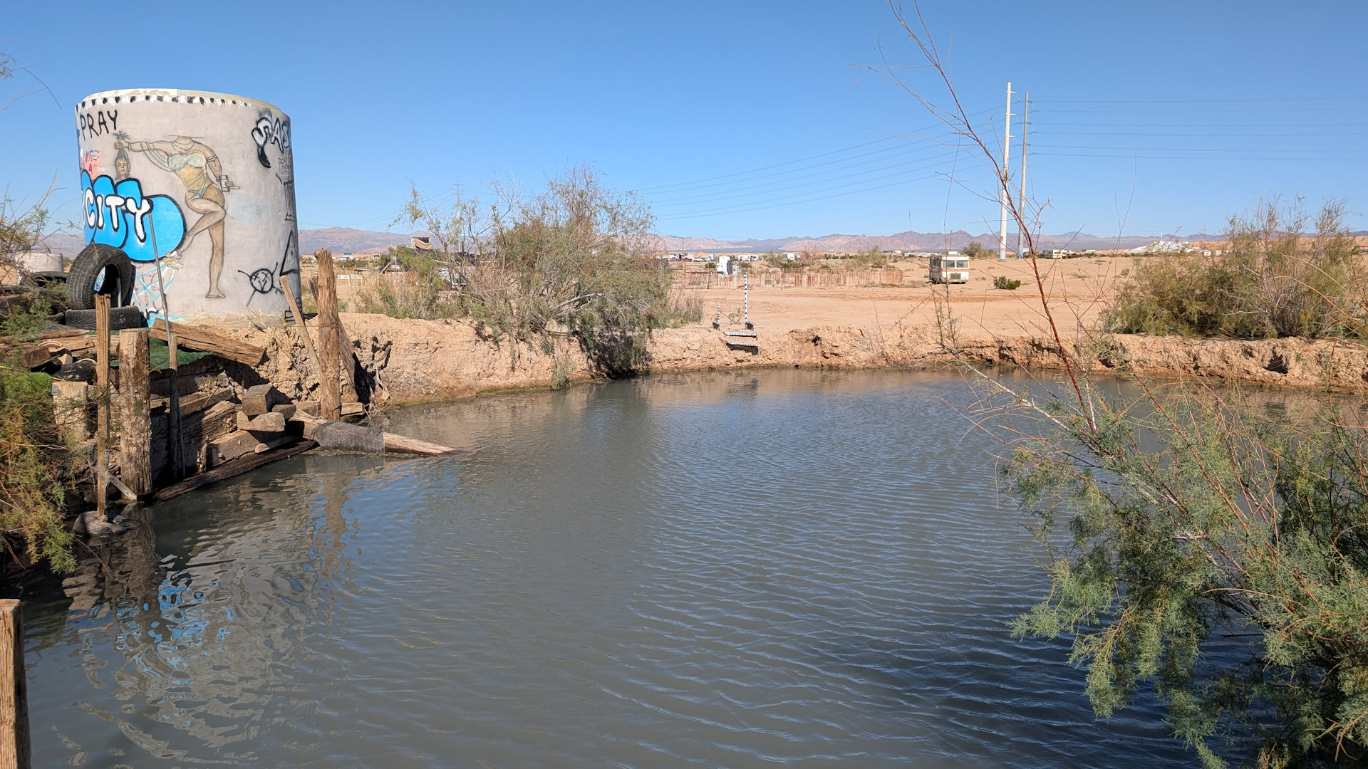 Hot Spring Badequelle in Slab City
