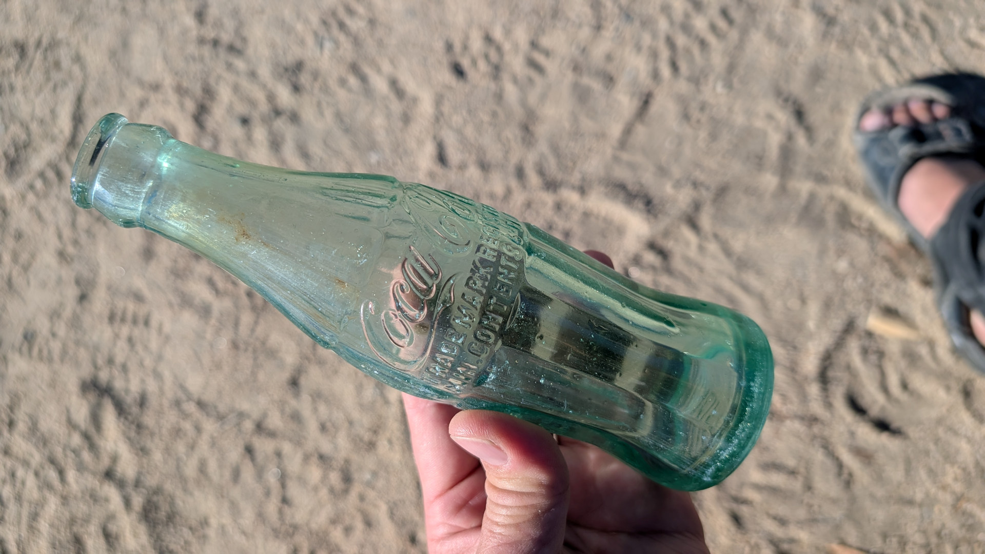 Cola Cola Glasflasche made in Bakersfield California 