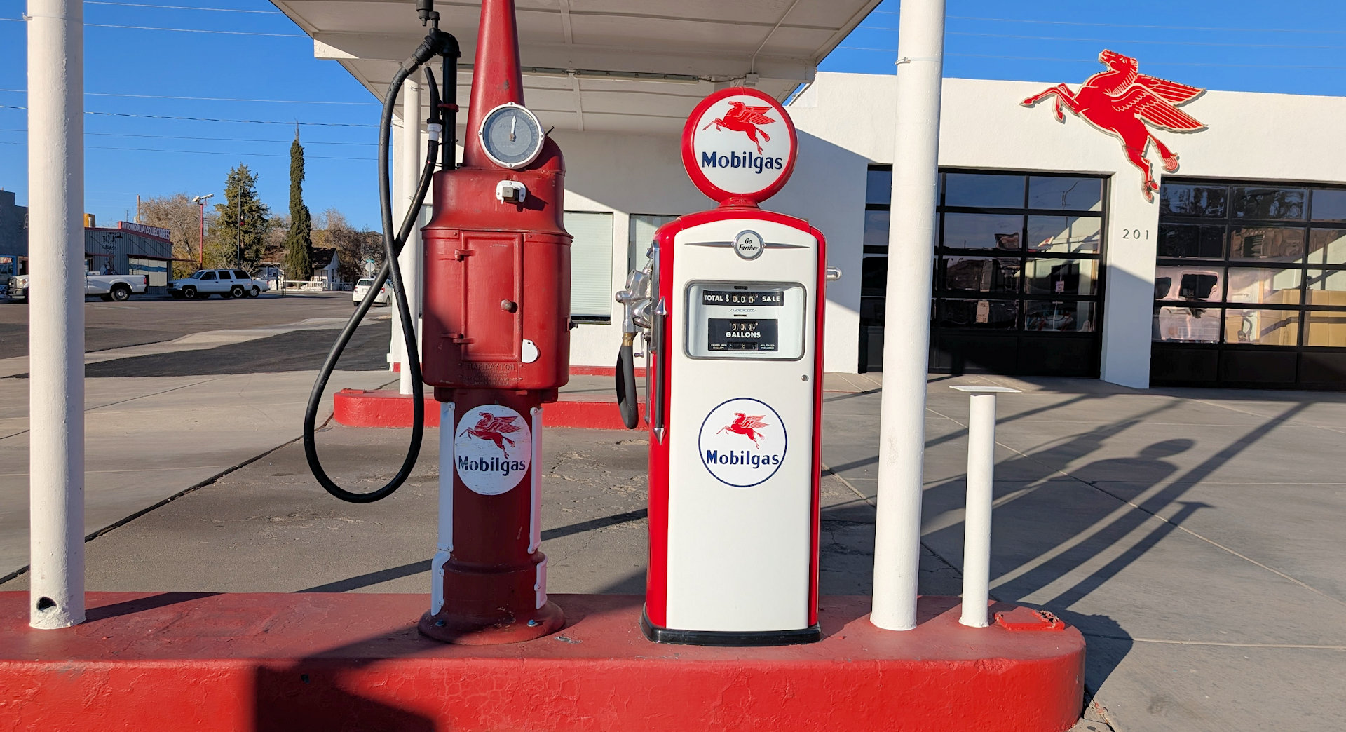 Pegasus Mobilgas Tankstelle der Road 66