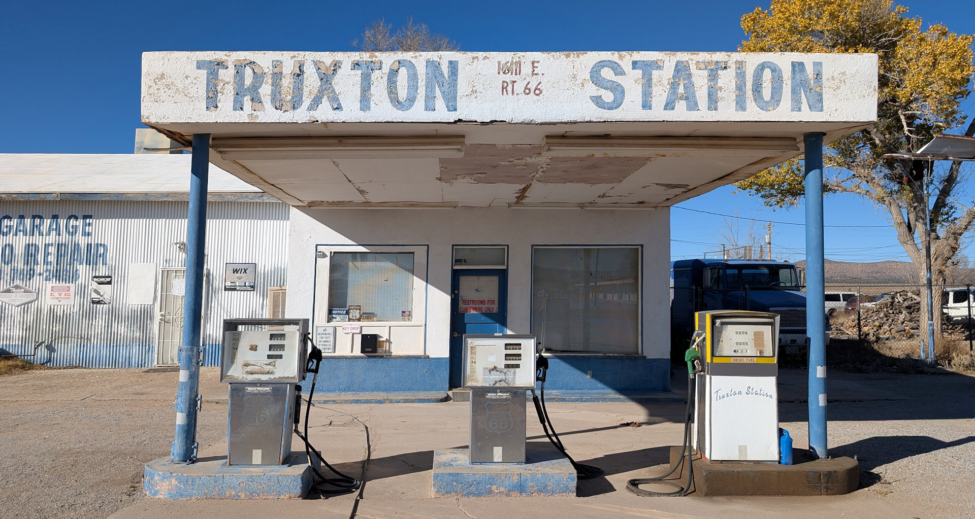 Verlassene Tankstelle in Truxton Route 66 