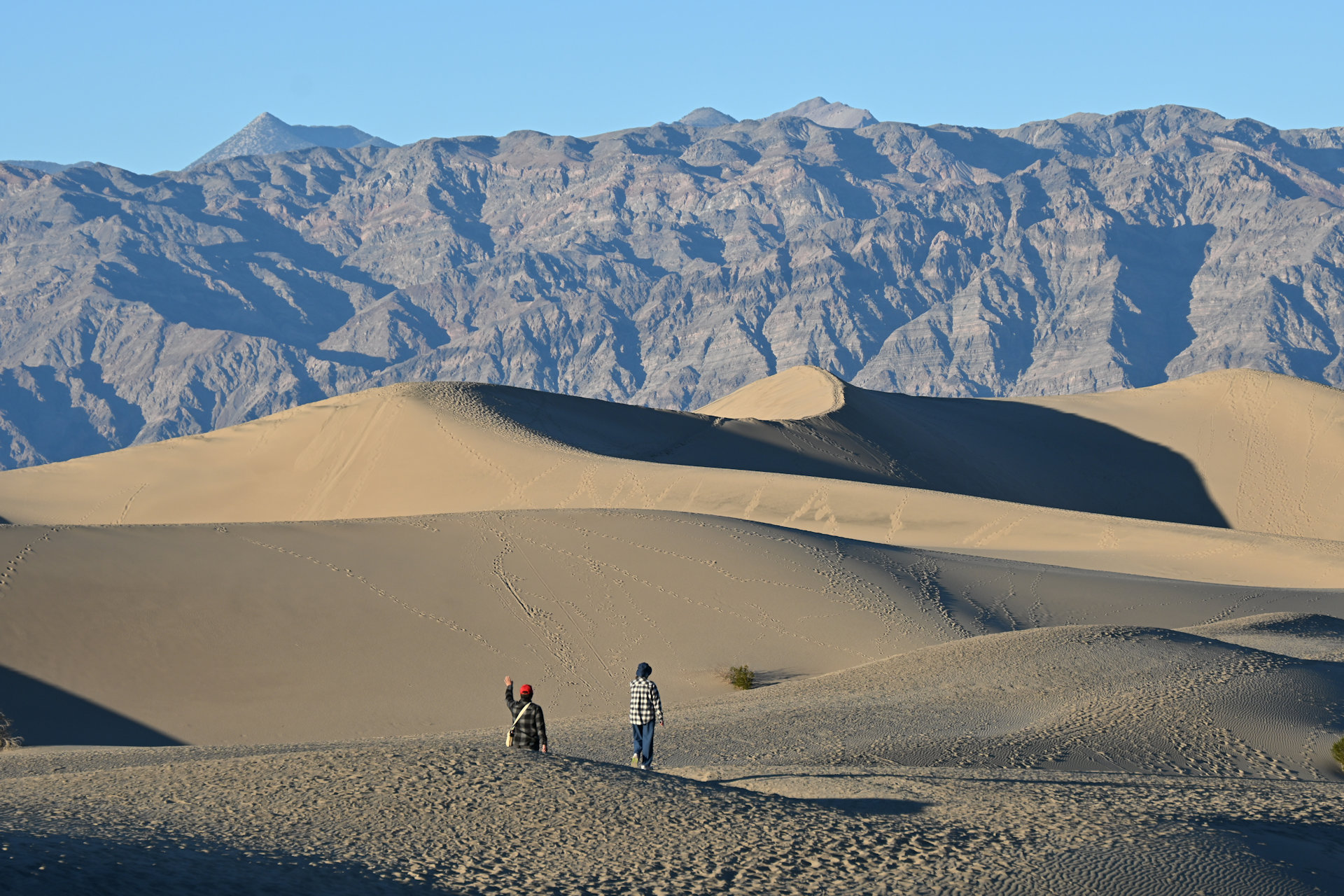 Death Valley Sand Dunes in der Nähe von Stovepipe Village