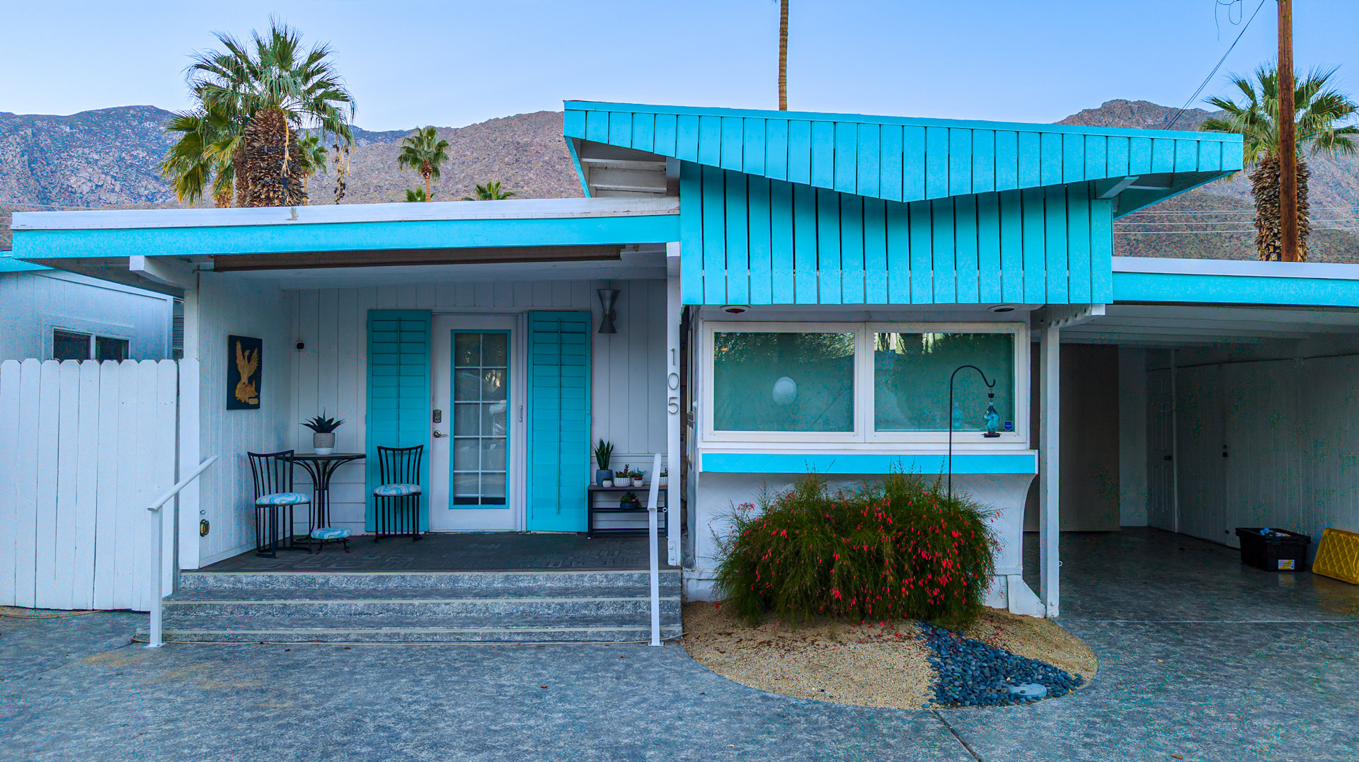 Wohnmobil als stationäres Haus im Sahara Mobile Home Park Palm Springs