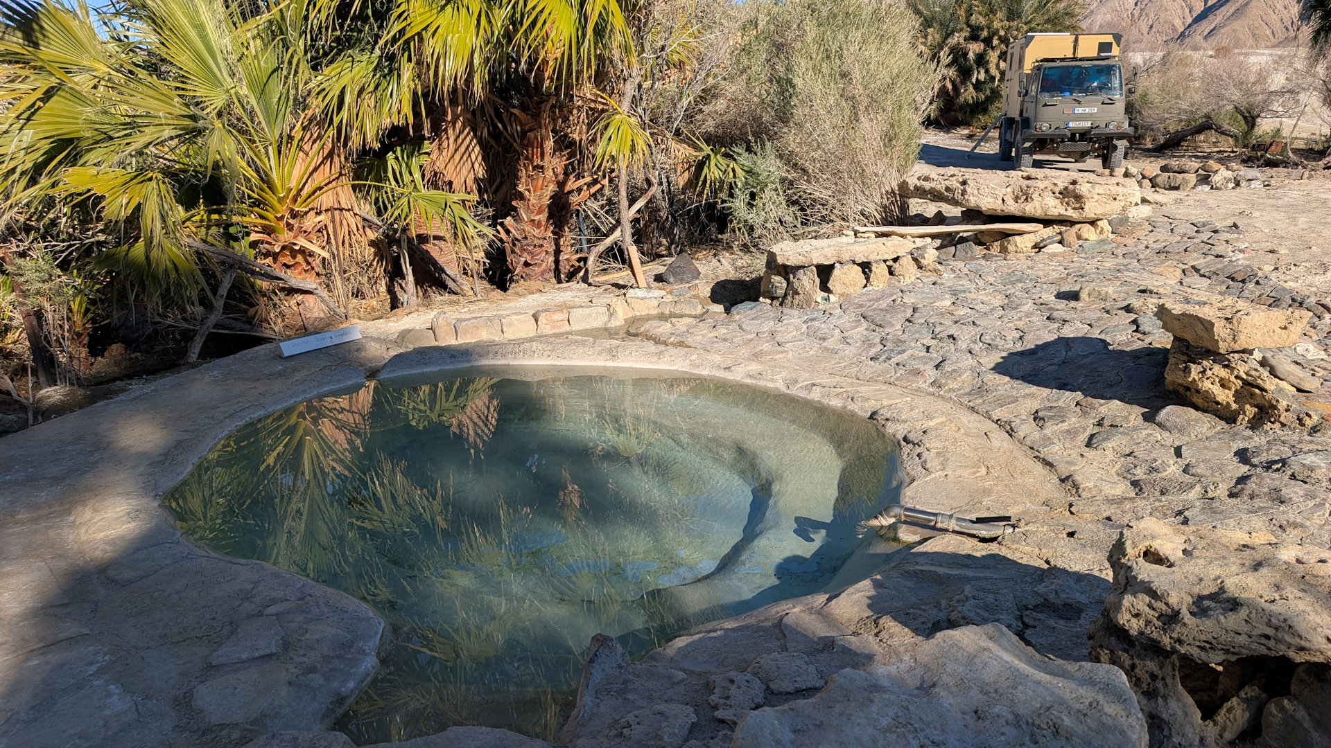 Badebecken der Saline Warm Springs Death Valley Oase