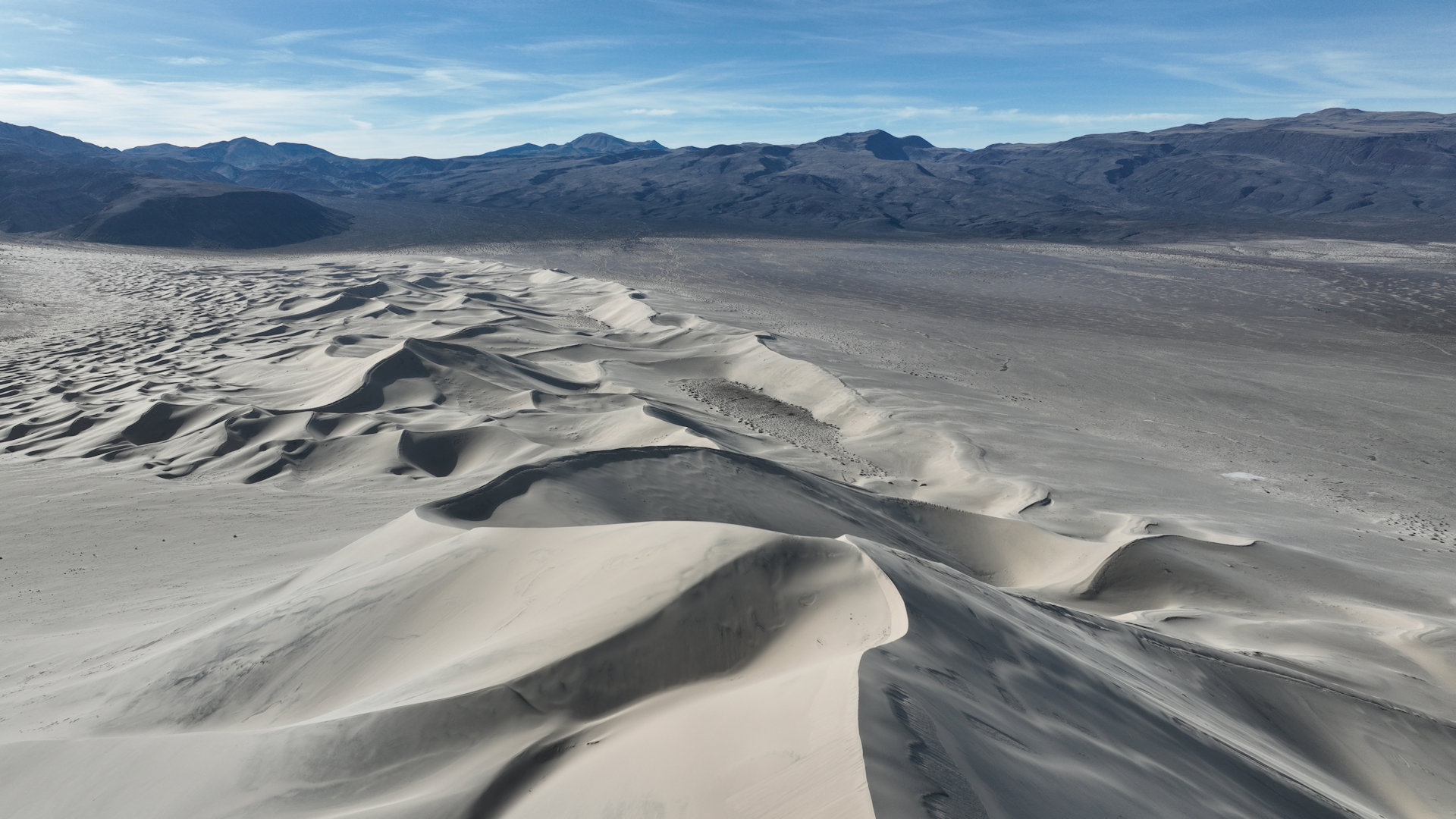 Panorama Übersicht über die Eureka Dunes im Death Valley Nationalpark