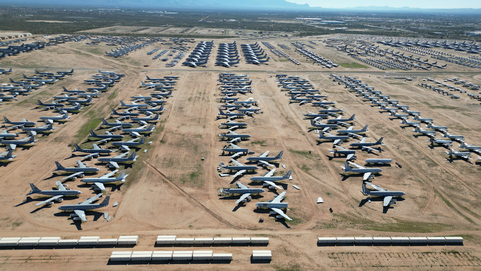 Flugzeug Friedhof oder Parkplatz in Tucson USA