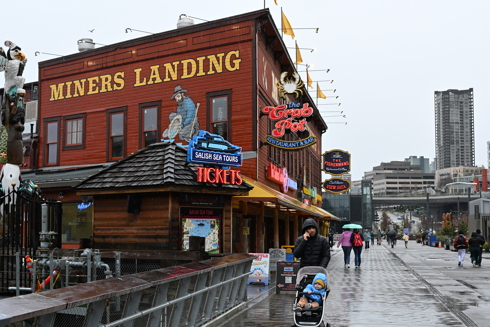 Miners Landing Gebäude in Seattle
