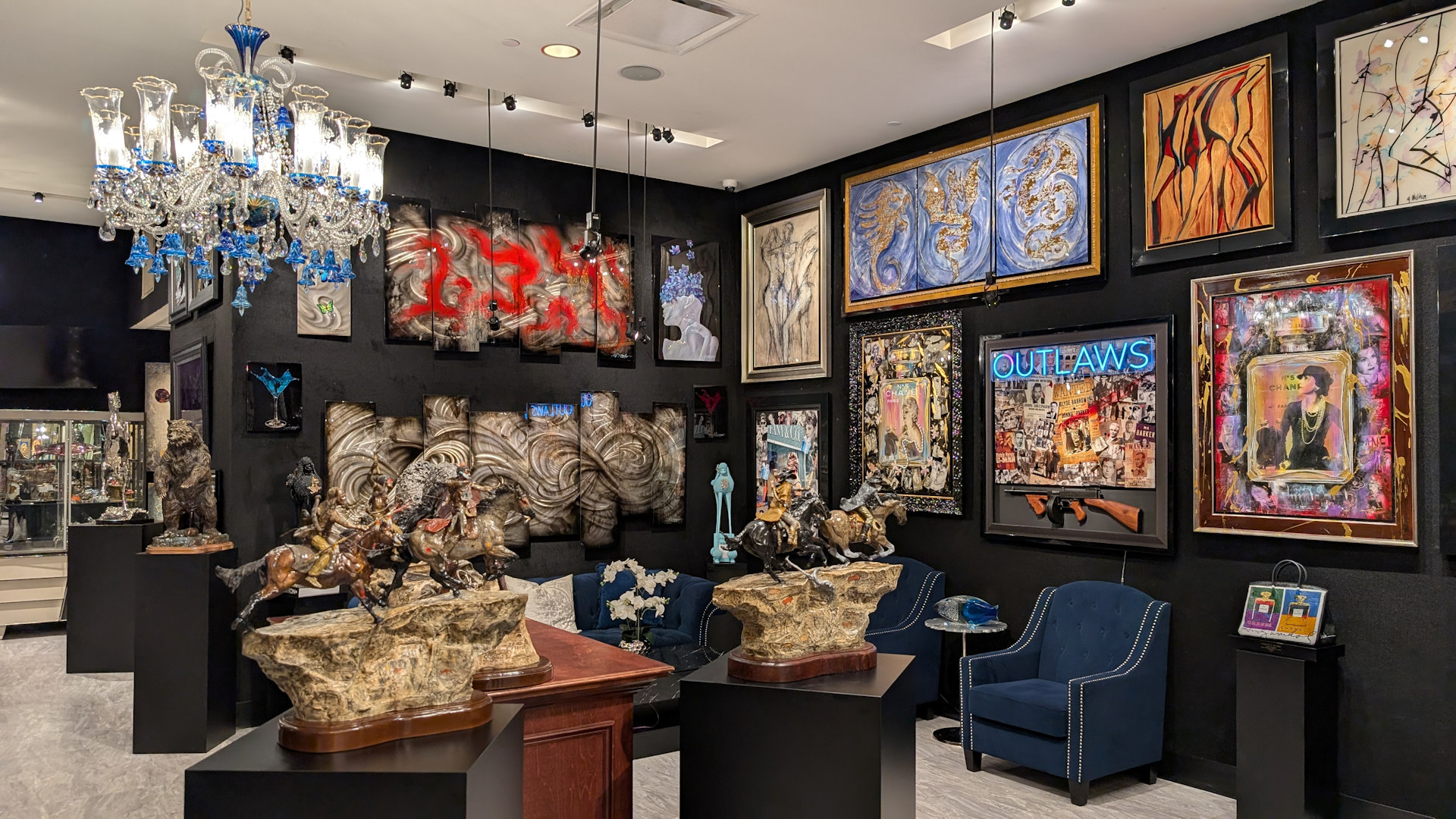 Moderne Kunst in einem Laden