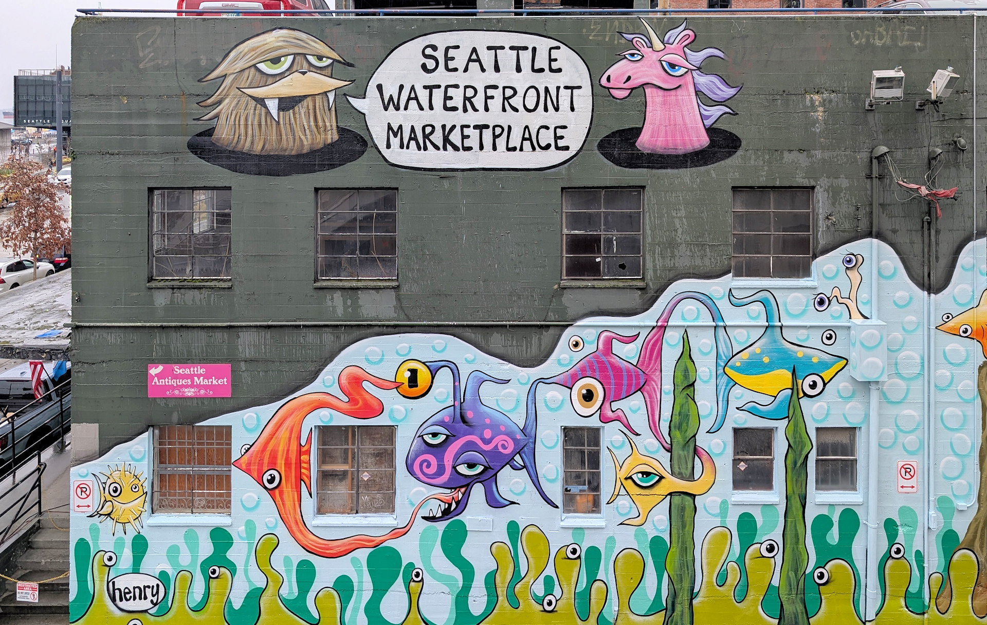 Seattle Waterfront Marketplace Graffiti