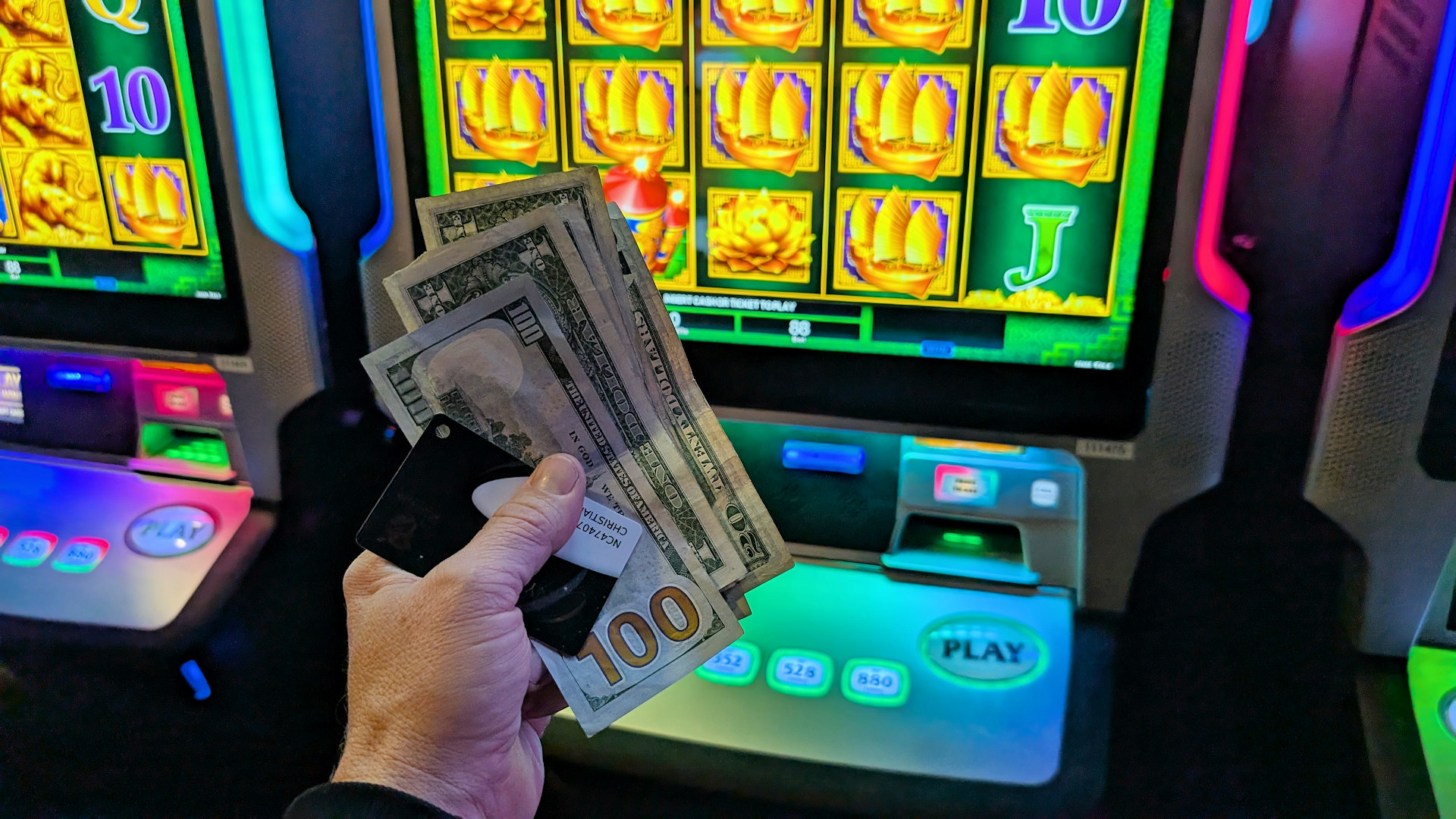 Gewinn in Höhe von 144.25$ im Northwood Casino, Lynden Washington