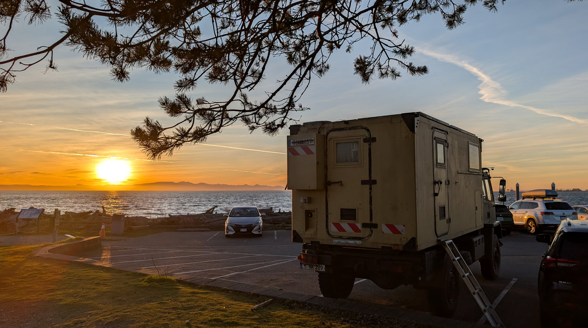 Parkplatz Camping am Meer in Point Roberts USA