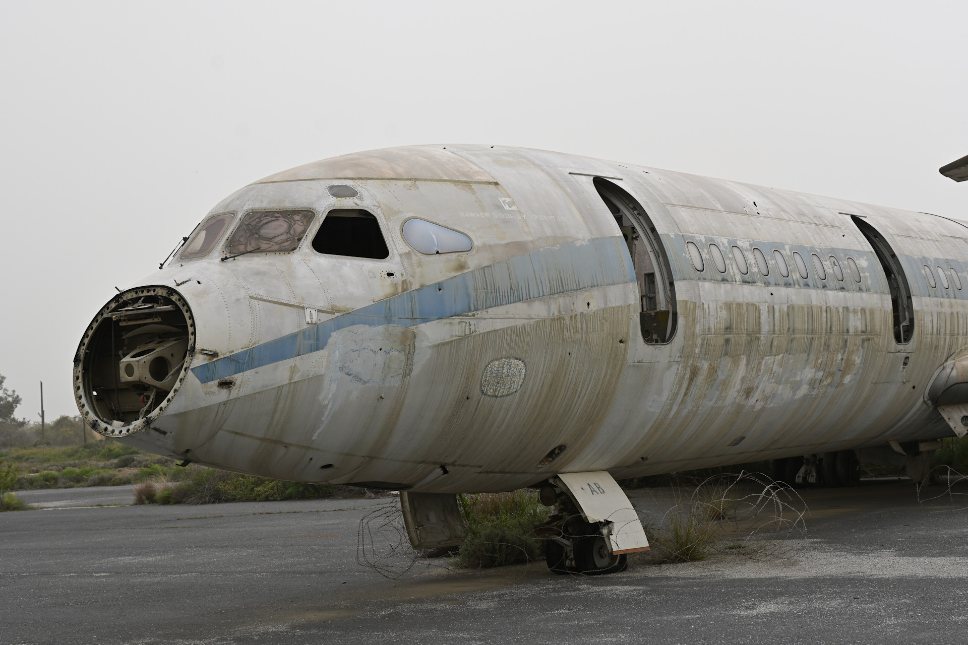 Trident Flugzeugwrack Internationaler Flughafen Nikosia